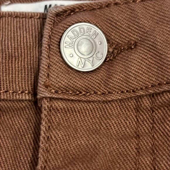 Madden NYC Jeans Womens Juniors 15 Destructed Brown Denim 90's Fit. - Picture 9 of 10